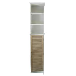 Stockholm 13.13 in. W x 10.4 in. D x 68 in. H Free standing Linen Tower Cabinet Brown