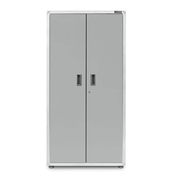 Gladiator Ready To Assemble Steel Freestanding Garage Cabinet In White 36 W X 72 H 24 D Gajg36fdzw The Home Depot Gladiator Ready To Assemble Steel, Home Depot Garage Cabinets