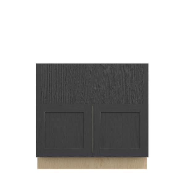 Jamestown Recessed 36 in. W x 34.5 in. H x 24 in. D in Espresso Plywood Assembled Farm Sink Base Cabinet