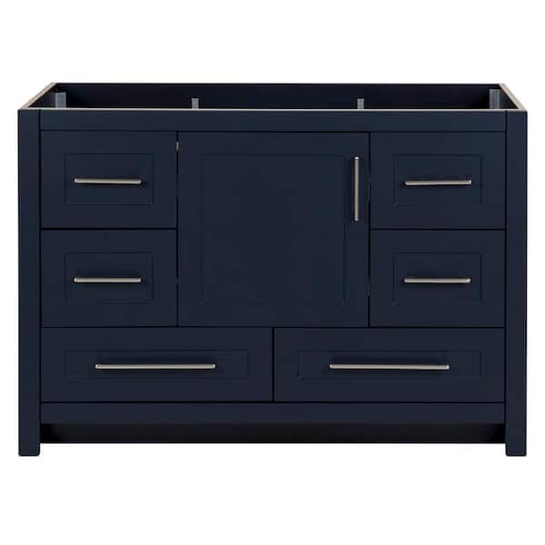 Home Decorators Collection Craye 48 in. W x 22 in. D x 34 in. H Bath Vanity Cabinet without Top in Deep Blue