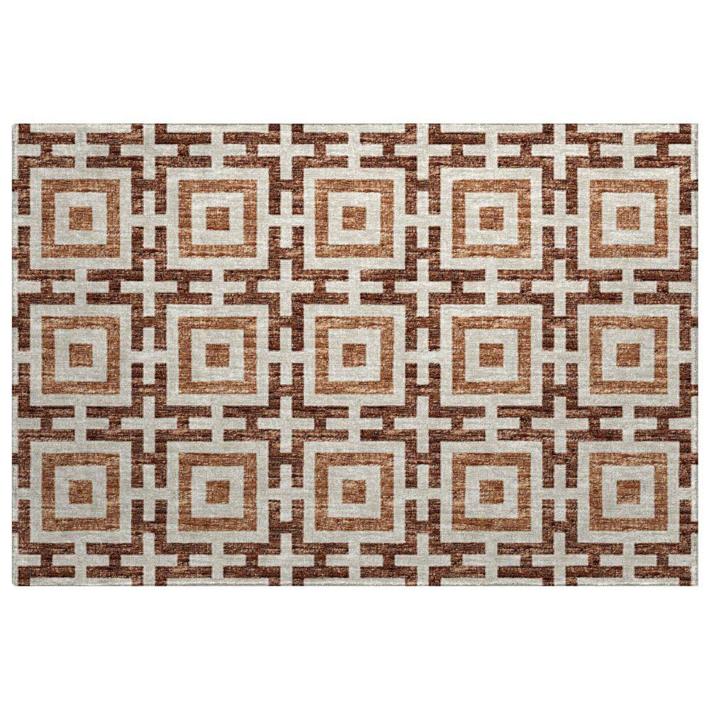 Dream Shag Premium Machine Washable Abstract ADS139 Paprika 3 ft. x 4 ft. Area Rug price history on PriceWatchPro