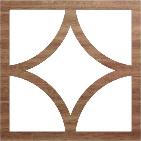 Ekena Millwork 0.25 in. x 10.25 in. x 16 in. Wood Medallion Moulding