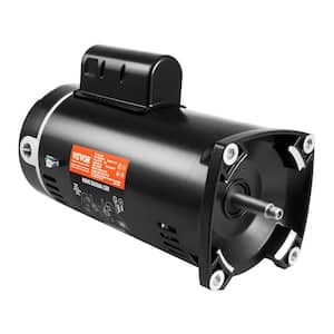 2 HP Replacement Pool Pump Motor 56Y Frame 230-Volt 3450 RPM 60Hz 1.3 SF 50μF/250V Capacitor, CCW Rotation Square Flange