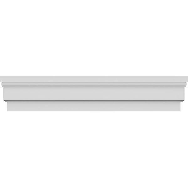 Ekena Millwork 1-1/4 in. x 37 in. x 12-7/8 in. Polyurethane Standard Crosshead Moulding