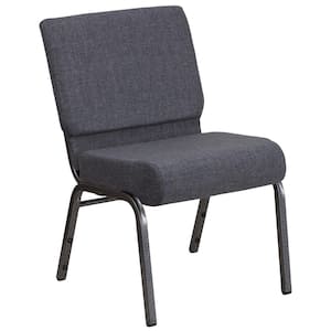 Fabric Stackable Chair in Dark Gray