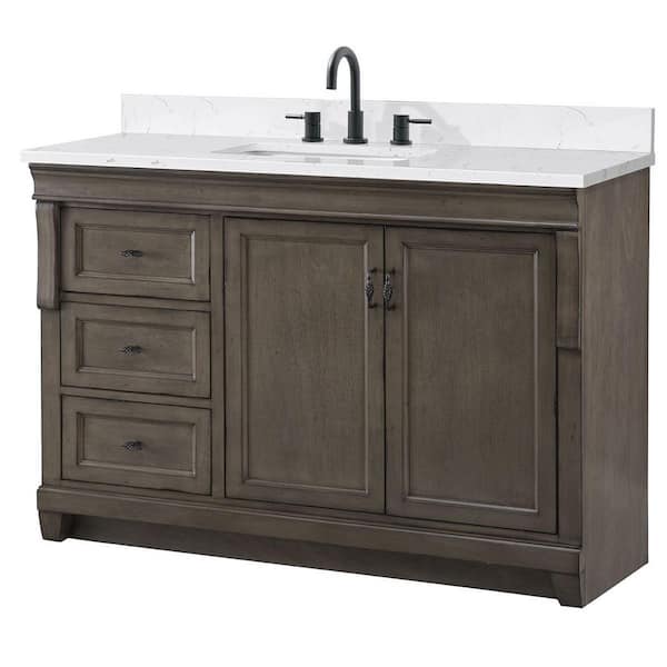 Reviews for Home Decorators Collection Naples 49 in. Single Sink ...