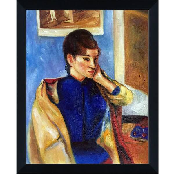 LA PASTICHE 9.5 in. x 11.5 in. Madeleine Bernard by Allan P. Friedlander Studio Black Wood Framed People Oil Painting Art Print