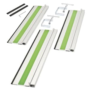 2 in. Plunge Saw Aluminum Rip Cutting Track System for GCS545C and GPCS535CK (3-Piece)