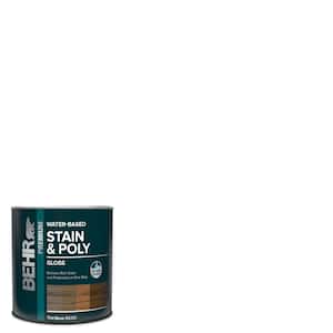 1 qt. Clear Tint Base Gloss Semi-Transparent Water-Based Interior Stain and Poly in One