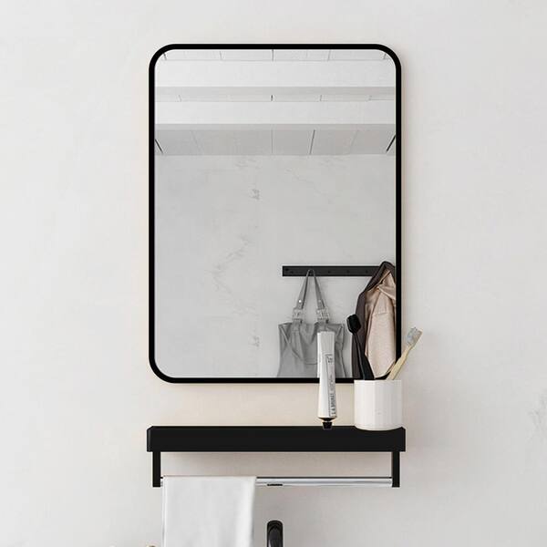 JimsMaison 30 in. W x 30 in. H Round Aluminum Framed Medicine Cabinet with Mirror