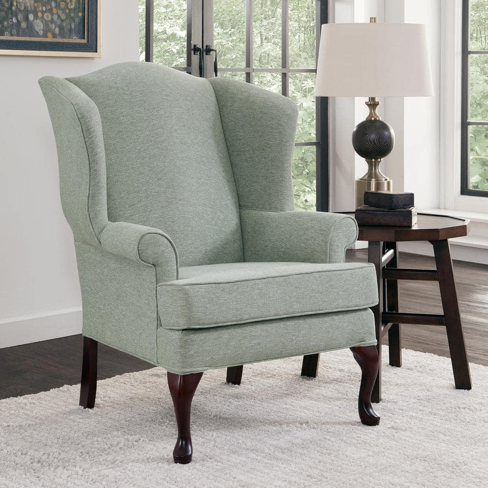 Traditional Handcrafted Red Wood Accent Chair
