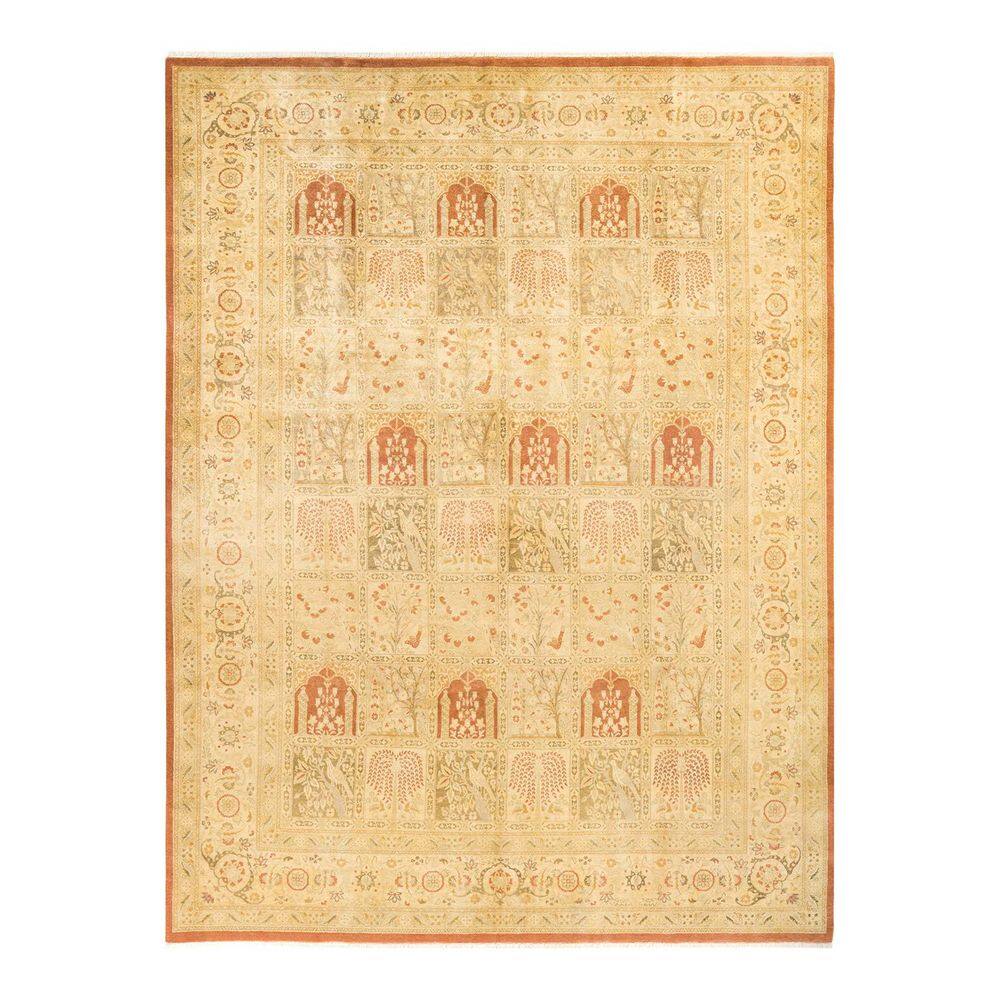 Mogul 9 ft. x 12 ft. Brown Oriental Wool Indoor Area Rug price history on PriceWatchPro