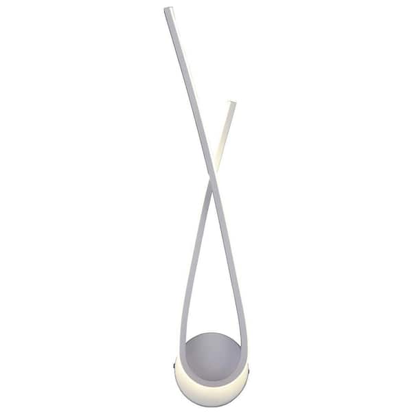 6.3 in. 1 light White Modern Wall Sconce with Metal Shade