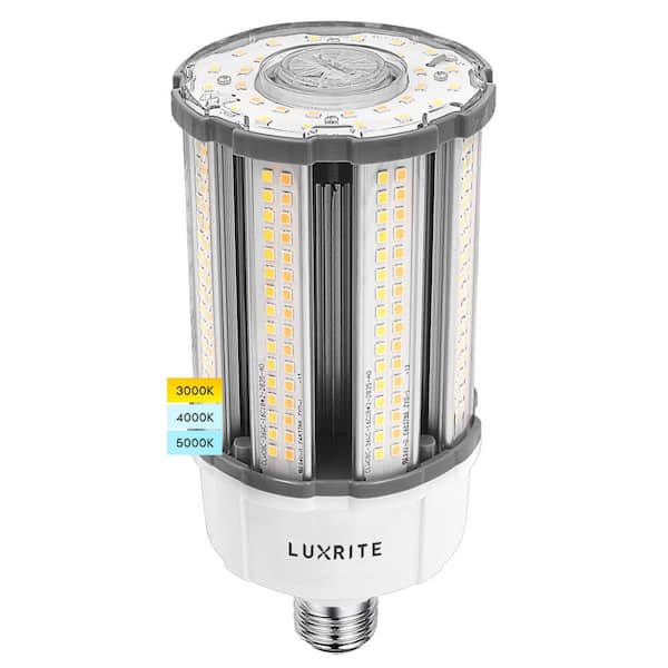kreupel Regenjas of LUXRITE 150-Watt Equivalent 150-Watt E26/E27 Base Corn LED Light Bulb 3  Color Options 3000K-5000K Up to 5450 Lumens (1-Pack) LR41605-1PK - The Home  Depot