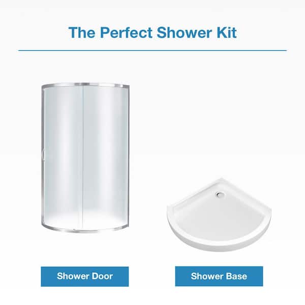 OVE Decors Breeze Paris Chrome Acrylic Wall Floor Round 4-Piece Corner Shower Kit (Actual: 76-in x 36-in x 36-in) OVE Decors Breeze Paris Chrome Acrylic Wall Floor Round 4-Piece Corner Shower Kit (Actual: 76-in x 36-in x 36-in)