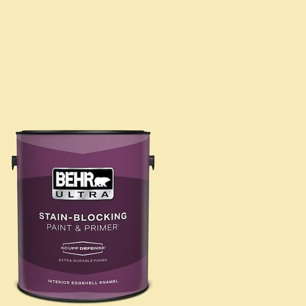 BEHR ULTRA 1 gal. #P320-2 Lantern Light Extra Durable Eggshell Enamel Interior Paint & Primer