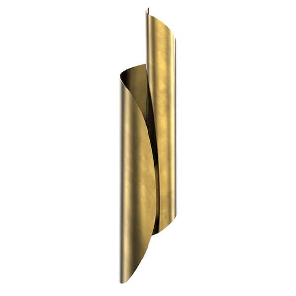Parducci 26-in 2 Light 40-Watt Vintage Brass Vanity Light