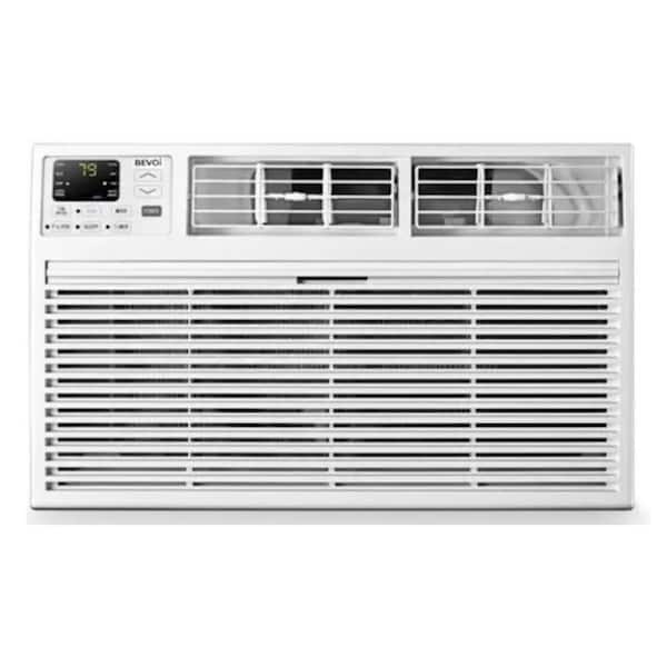 Bevoi 12,000 BTU 230V Window Air Conditioner Cools 550 Sq. Ft. with Heater and Remote in White