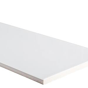 Allegro White 6 in. x 18 in. Glossy Ceramic Wall Tile (0.75 sq. ft.)
