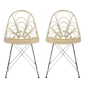 Madeline Off-White/Black Dining Chair (Set of 2)