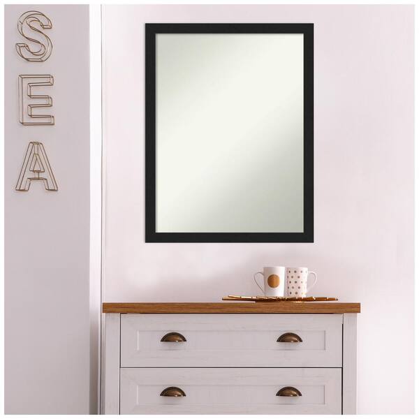 Amanti Art Grace Brushed Metallic Black Narrow 20 in. H x 26