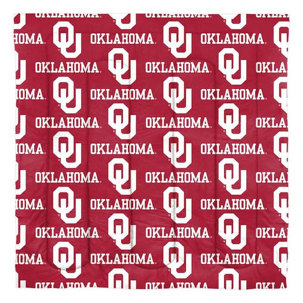 THE NORTHWEST GROUP 5-Piece Multi Colored Oklahoma Sooners Rotary Queen Size Bed in a Bag Set