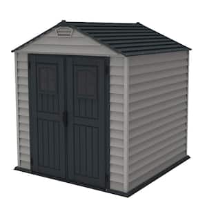 StoreMax Plus 7 ft. x 7 ft. Vinyl Storage Shed with Floor