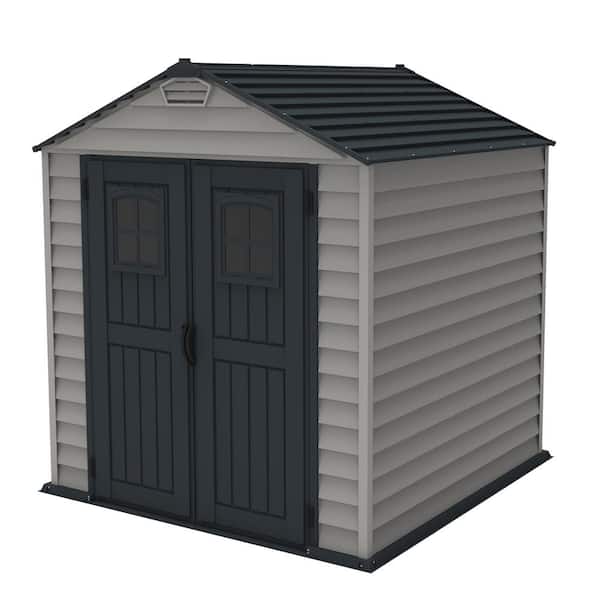 Duramax Building Products StoreMax Plus 7 ft. x 7 ft. Vinyl Storage Shed with Floor