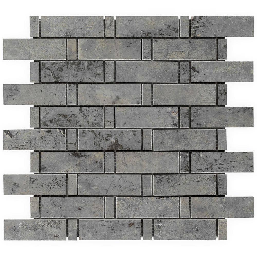 Mantis Sage Matte Porcelain Geometric Mosaic Tile 12" x 12"