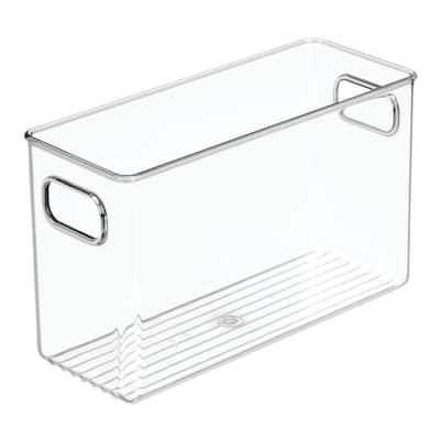 WAKISA Clear Bathroom Organizers & Refrigerator Organizer Bins