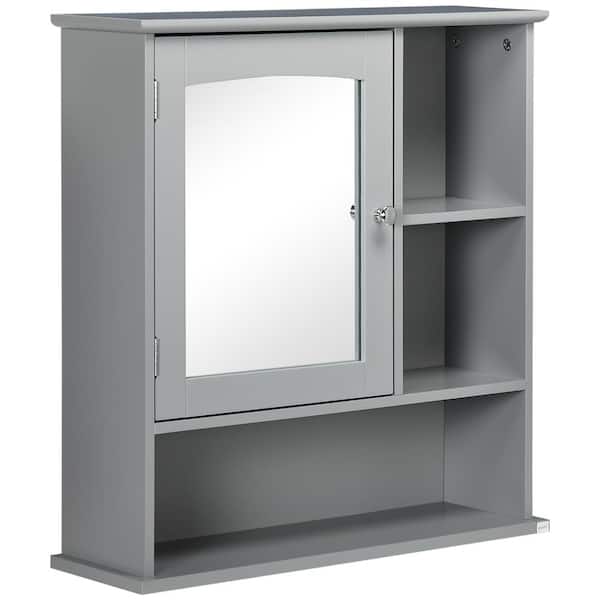 kleankin 23.5 in. W x 7 in. D x 24.75 in. H Grey Bathroom Wall