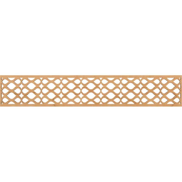 Ekena Millwork Somerset Fretwork 0.25 in. D x 46.625 in. W x 8 in. L Maple Wood Panel Moulding