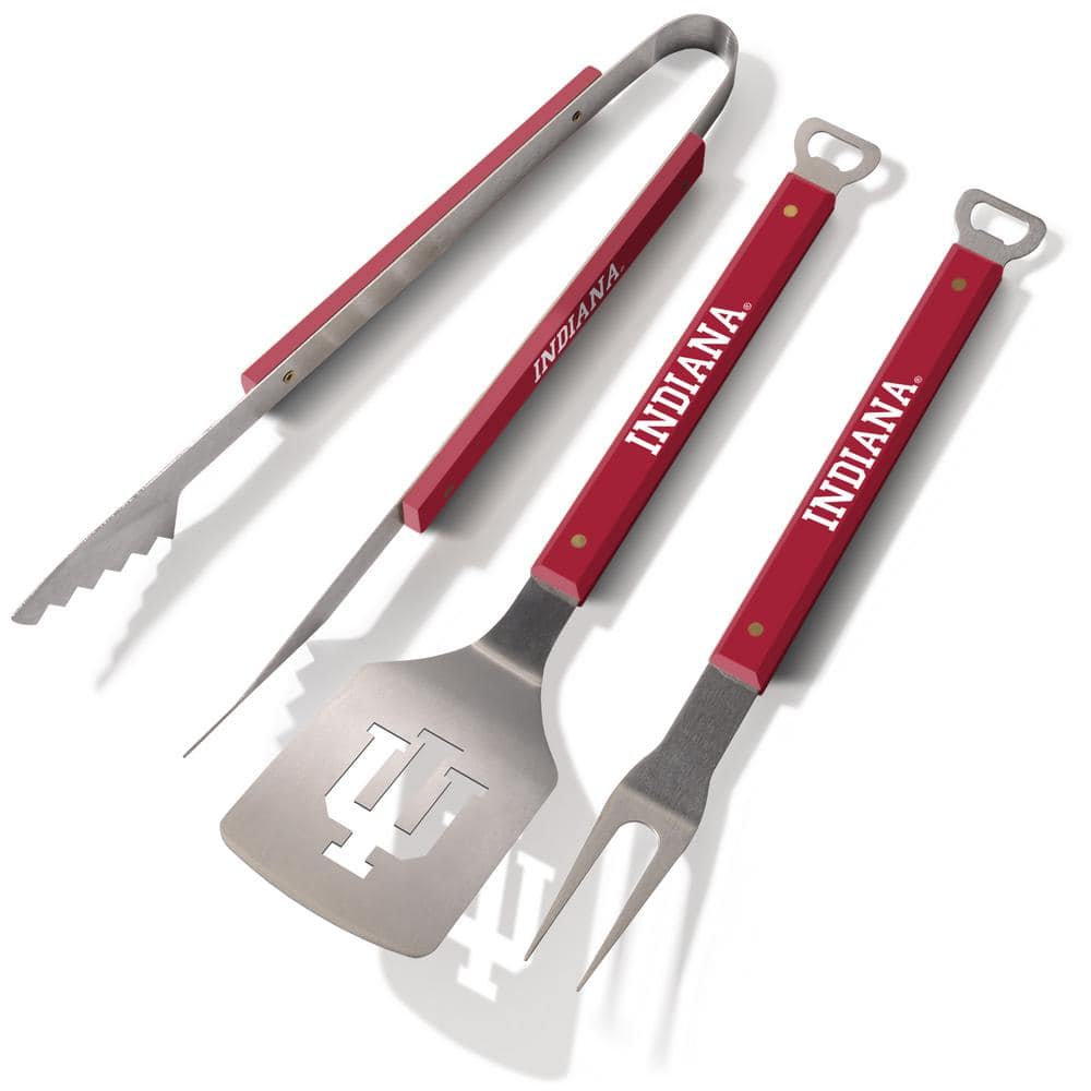 YouTheFan NCAA Indiana Hoosiers Spirit Series 3pc BBQ Set