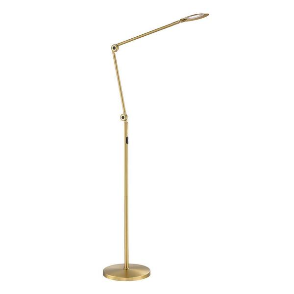 Kendal Lighting ICAN 43 in. Brass Contemporary 1Light Dimmable Swing