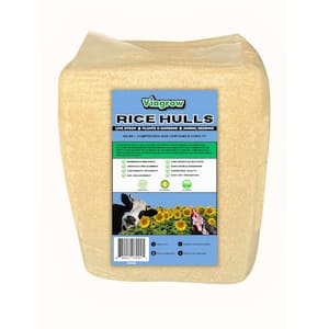 40 lb. Compressed Bag 6 cu. ft. Organic Rice Hulls, Soil Amendment 1-Pack