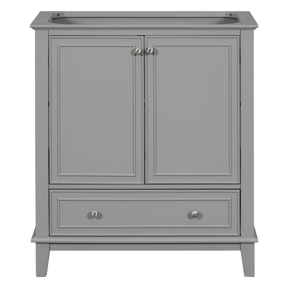 30 in. W x 18 in. D x 33 in. H Bath Vanity Cabinet without Top in Grey with