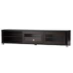 Baxton Studio Beasley 70 in. Dark Brown Wood TV Stand with 1