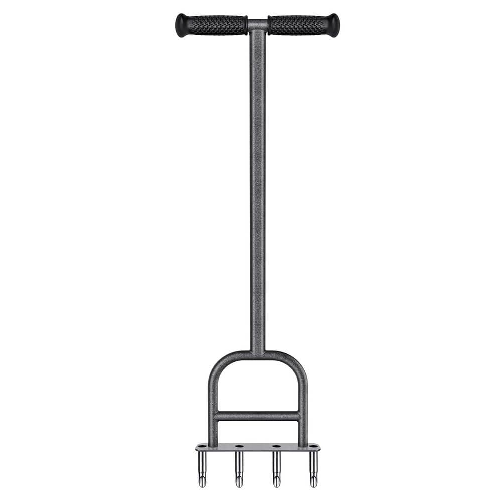 Misopily Stainless Steel Lawn Coring Aerator Manual Grass Aerating