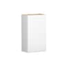 Hampton Bay Shaker 21 in. W x 12 in. D x 36 in. H Assembled Wall Kitchen Cabinet in Satin White KW2136-SSW