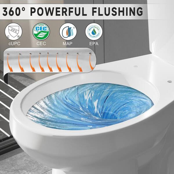 NuFlush Side Mount Toilet Fill Valve - European Style Replacement For 1/2" & 7/8" Water Lines