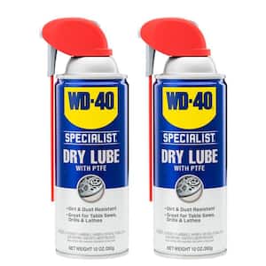 WD-40 Specialist 10 oz. Dry Lube with PTFE, Lubricant with Smart Straw Spray (2-Pack)
