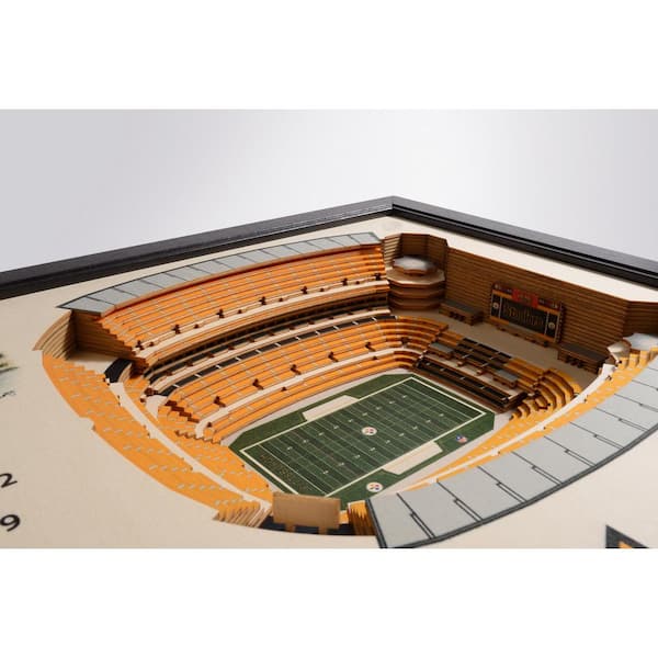 Cleveland Browns FirstEnergy Stadium 3D Wood Stadium Replica — 3D WOOD MAPS  - BELLA MAPS