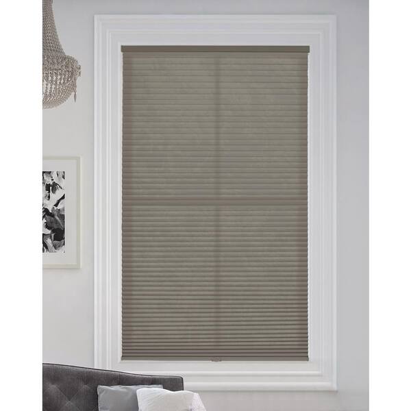 BlindsAvenue Antique Pewter Cordless Light Filtering Fabric Cellular Shade 9/16 in. Single Cell 51.5 in. W x 72 in. L