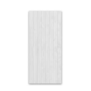 36 in. x 84 in. Hollow Core White-Stained Pine Wood Interior Door Slab