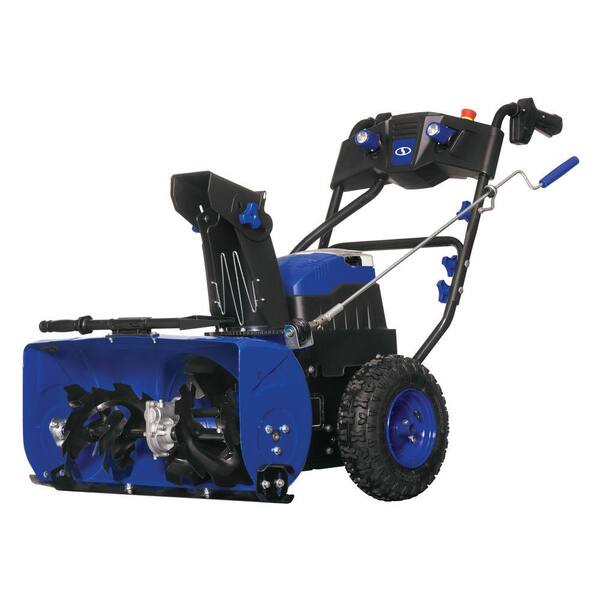 Snow Joe 24 in. 80-Volt Cordless Electric Self-Propelled Two Stage Snow Blower Kit with 2 x 6.0 Ah Batteries + Charger