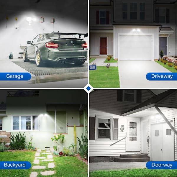 SANSI 18-Watt 1800 Lumens 180° White Motion Sensor Outdoor