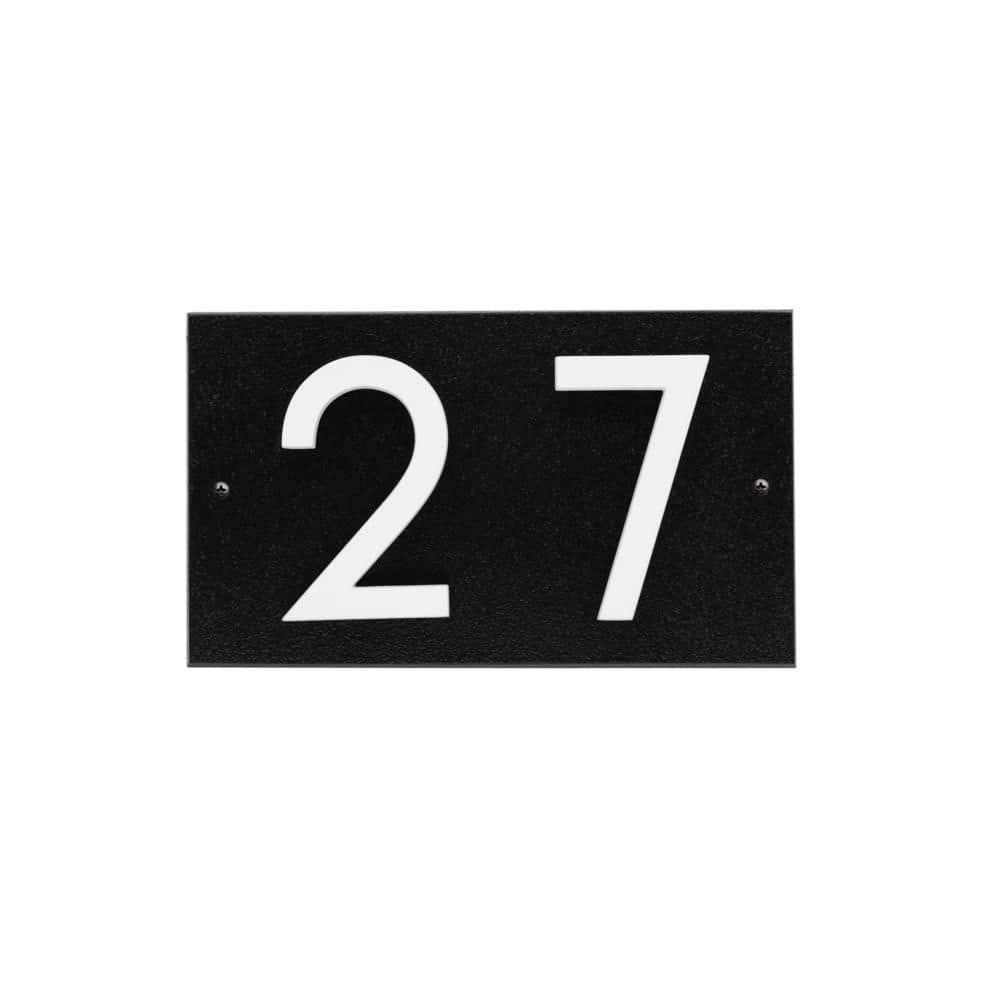 Floating Stand-Off 2-Number Horizontal Sign Black with White Modern Font Numbers price history on PriceWatchPro