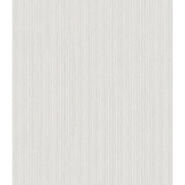 CASA MIA Vertical Yarns Soft Grey Paper Non-Pasted Strippable Wallpaper ...