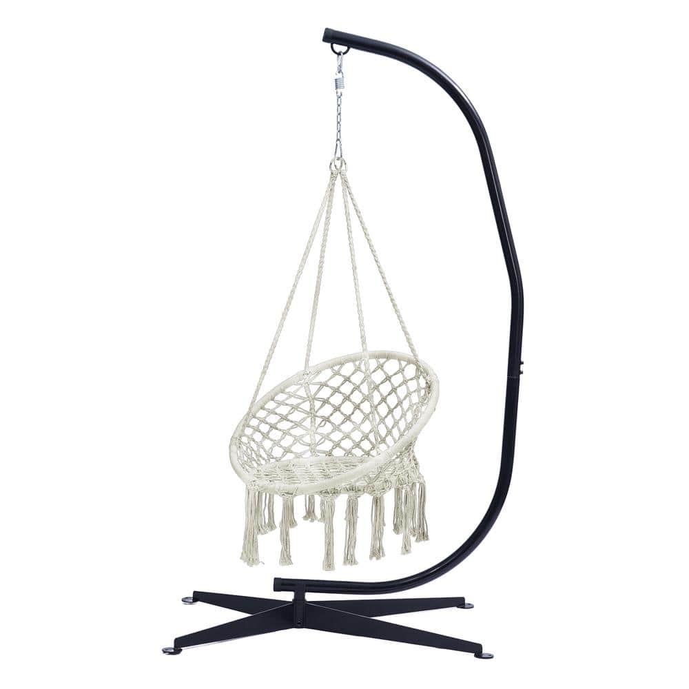 3.9 ft. Free Standing Hammock Chair with Stand Durable 300 Pound Capacity, 