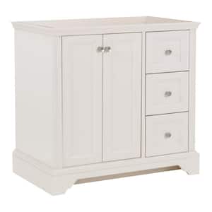 Stratfield 36 in. W x 22 in. D x 34 in. H Bath Vanity Cabinet without Top in Cream